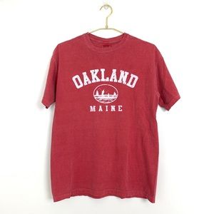 Comfort Colors Red Oakland Maine Shirt